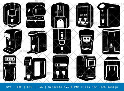 Water Filter Silhouette, Filter SVG, Filter Svg, Water Purifier Svg, Aquailter Svg, Filter Bundle, SB00918 SVG ETC Craft 