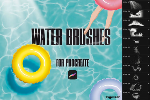 Water Procreate Brushes SVG SvgOcean 