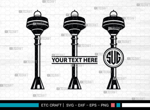 Water Tower Monogram, Water Tower Silhouette, Water Tower SVG, Gilbert Water Tower Svg, Farm Svg, Gruene Tower Svg, Water Svg, SB00447 SVG ETC Craft 