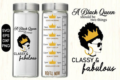 Water Tracker SVG, Black Woman Quotes, Women black queen SVG Paper Switch 