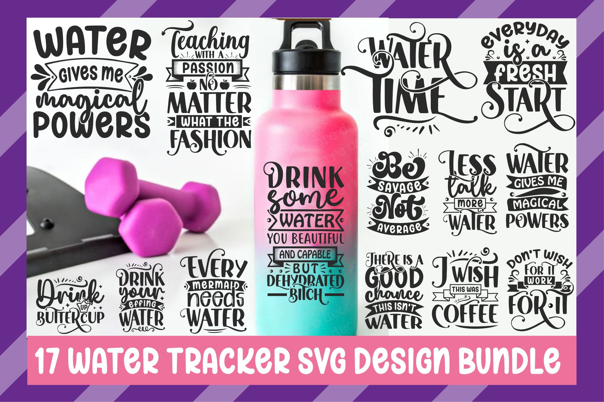 I Wish This Was Coffee SVG, Water Tracker SVG, Water Bottle Tracker SVG,  Drink Your Water Svg, Water Bottle Svg, Instant Download 