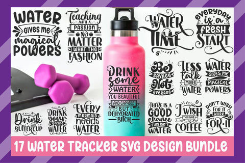Water Tracker Svg Design Bundle SVG Rupkotha 