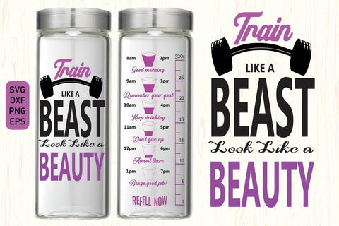 Water tracker SVG, Motivational water trackers SVG Paper Switch 