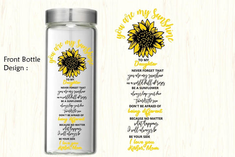 Water tracker SVG, You are my sunshine SVG Paper Switch 