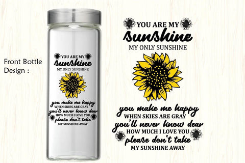 Water tracker SVG, You are my sunshine SVG Paper Switch 