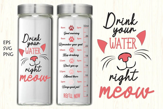 water tracker svg,Cat water tracker,cat svg SVG Paper Switch 