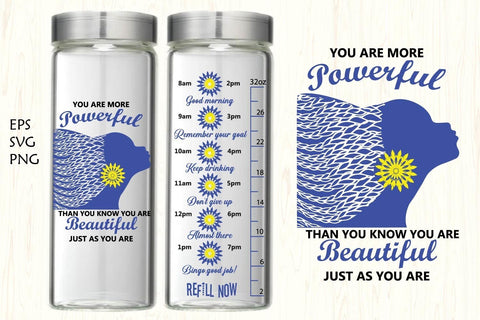 Water tracker, Water tracker svg,black woman water tracker SVG Paper Switch 