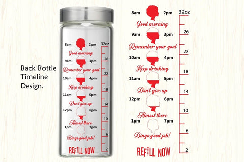 Water tracker, Water tracker svg,black woman water tracker SVG Paper Switch 