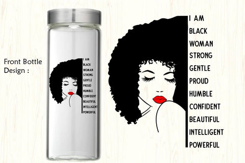 Water tracker, Water tracker svg,black woman water tracker SVG Paper Switch 