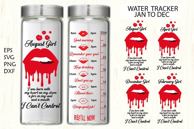 Water tracker, Water tracker svg,lips,lips dripping,lips svg SVG Paper Switch 
