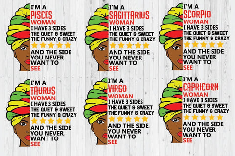 Water tracker,12 Zodiac signs Water tracker svg, black woman SVG Paper Switch 