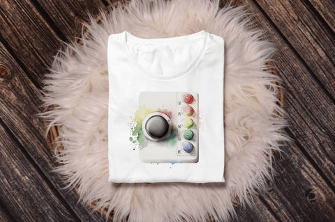 Watercolor Audio Control Buttons Clipart Bundle Sublimation Regulrcrative 