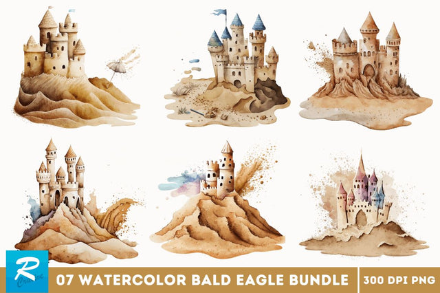 Watercolor Bald Eagle Clipart Sublimation Regulrcrative 