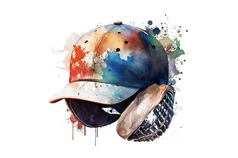 Watercolor Baseball Clipart Bundle Sublimation Regulrcrative 