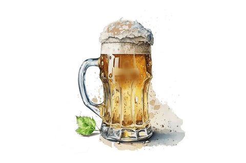 Watercolor Beer clipart Bundle Sublimation Regulrcrative 