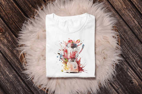 Watercolor Blender Clipart Bundle Sublimation Regulrcrative 