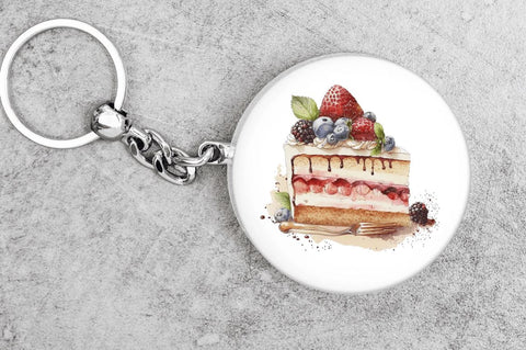 Watercolor Cake Clipart Bundle Sublimation Regulrcrative 