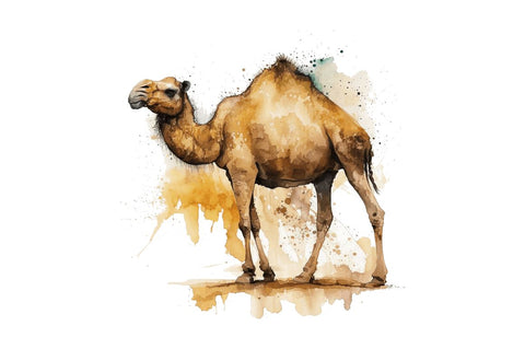 Watercolor Camel clipart Bundle Sublimation Regulrcrative 