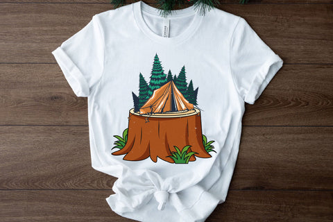 Watercolor Camping Sublimation Sublimation Rupkotha 
