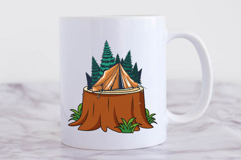Watercolor Camping Sublimation Sublimation Rupkotha 