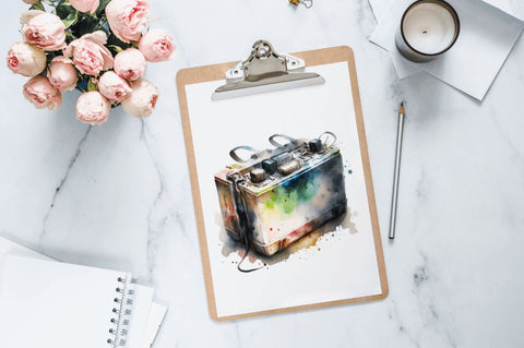 Watercolor Car Battery Clipart Bundle Sublimation Regulrcrative 