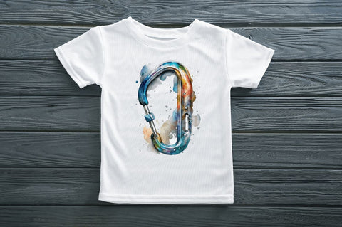 Watercolor Carabiner Clipart Bundle Sublimation Regulrcrative 