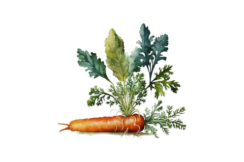 Watercolor Carrot clipart Bundle Sublimation Regulrcrative 