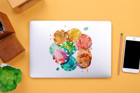 Watercolor Casino Chips Clipart Bundle Sublimation Regulrcrative 