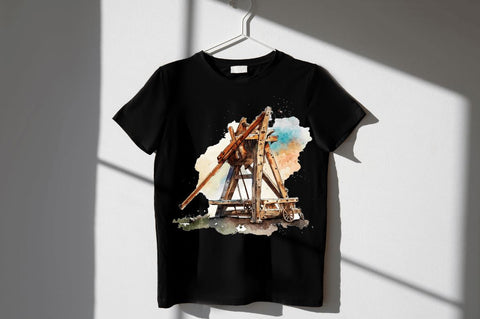 Watercolor Catapult Clipart Bundle Sublimation Regulrcrative 