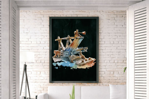 Watercolor Catapult Clipart Bundle Sublimation Regulrcrative 