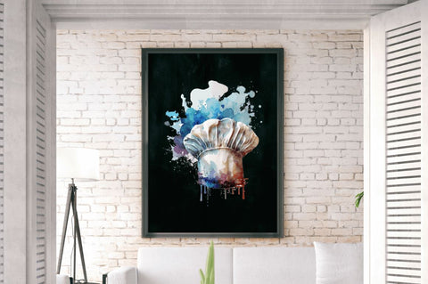 Watercolor Chef Hat Clipart Bundle Sublimation Regulrcrative 