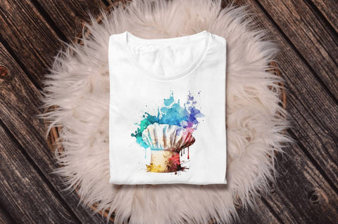 Watercolor Chef Hat Clipart Bundle Sublimation Regulrcrative 
