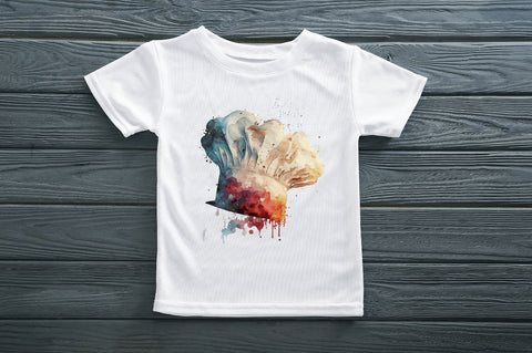 Watercolor Chef Hat Clipart Bundle Sublimation Regulrcrative 