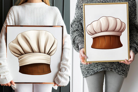 Watercolor Chef Hat Clipart Bundle Sublimation Regulrcrative 