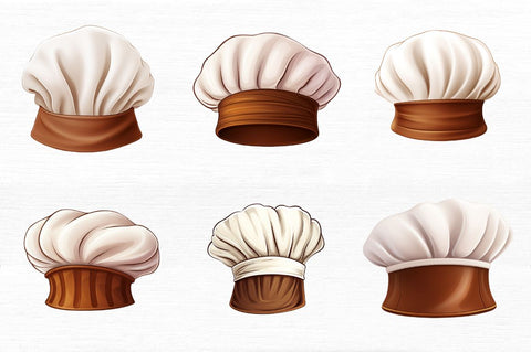 Watercolor Chef Hat Clipart Bundle Sublimation Regulrcrative 