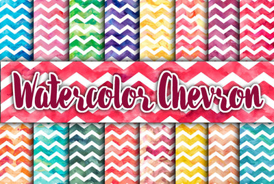 Watercolor Chevron Digital Paper Textures Sublimation Old Market 