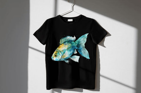 Watercolor Christian Fish Clipart Bundle Sublimation Regulrcrative 