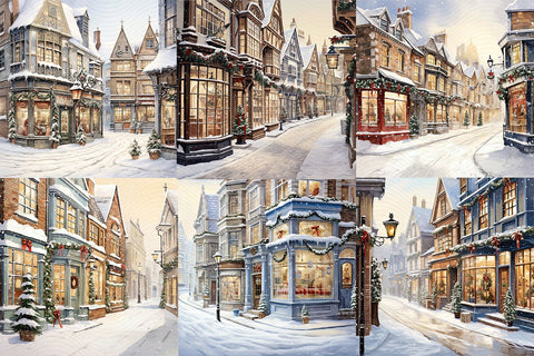 Watercolor Christmas Clipart, 12 Christmas Clipart JPGs Sublimation BijouBay 