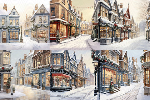 Watercolor Christmas Clipart, 12 Christmas Clipart JPGs Sublimation BijouBay 