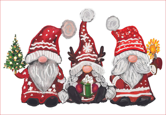Watercolor Christmas Gnomes PNG, Sublimation graphics Sublimation sublimationhappy 