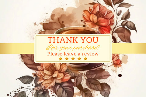 Watercolor coffee Floral Background, cup of coffee and flowers Digital Pattern FloridPrintables 
