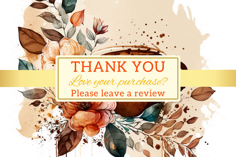 Watercolor coffee Floral Background, cup of coffee with flowers Digital Pattern FloridPrintables 