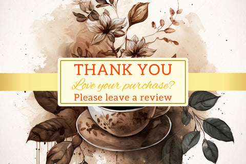 Watercolor coffee Floral Background, still life with coffee and flowers, cup of coffee with flower Digital Pattern FloridPrintables 