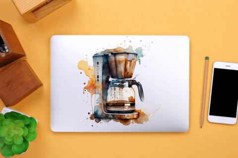 Watercolor Coffee Maker Clipart Bundle Sublimation Regulrcrative 