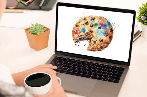 Watercolor Cookie Clipart Bundle Sublimation Regulrcrative 