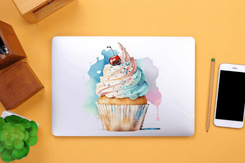 Watercolor Cupcake Clipart Bundle Sublimation Regulrcrative 