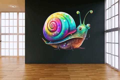 Watercolor Cute Fairy Snail Clipart Bundle Sublimation Regulrcrative 