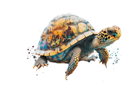 Watercolor Cute Turtle Sublimation Clipart Bundle Sublimation Regulrcrative 