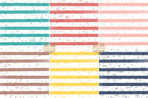 Watercolor Digital Papers Backgrounds Set Digital Pattern SineDigitalDesign 