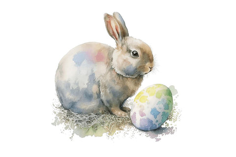 Watercolor easter bunny Bundle Sublimation Regulrcrative 
